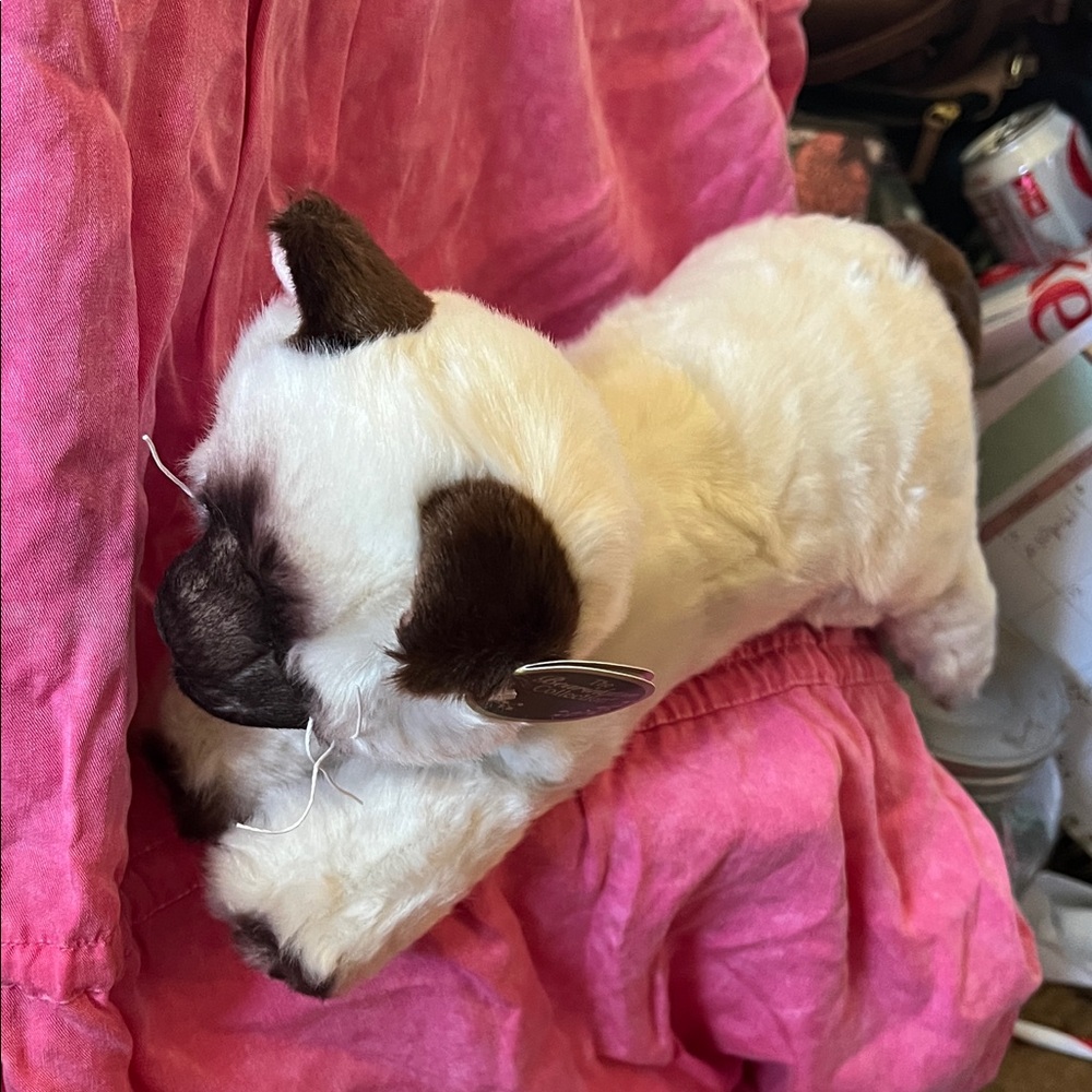 The Bearington Collection Plush Siamese Cat Toy